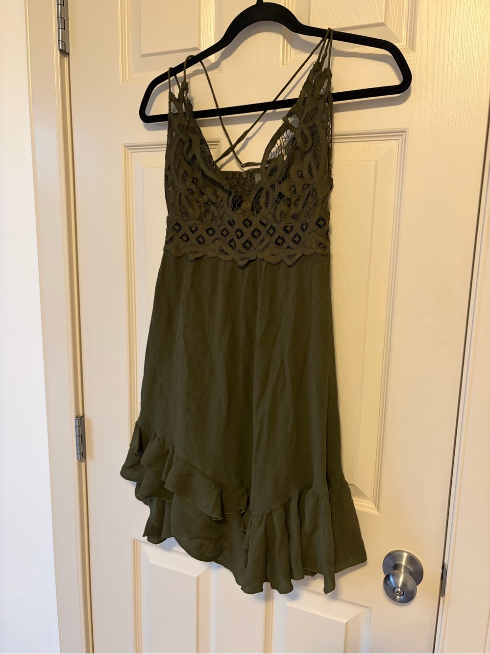 💚 FP ONE - FREE PEOPLE - Green Medium Dress - FLAWED